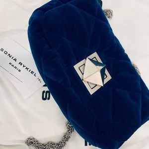 SONIA RYKIEL Le Copain Velvet Shoulder Bag